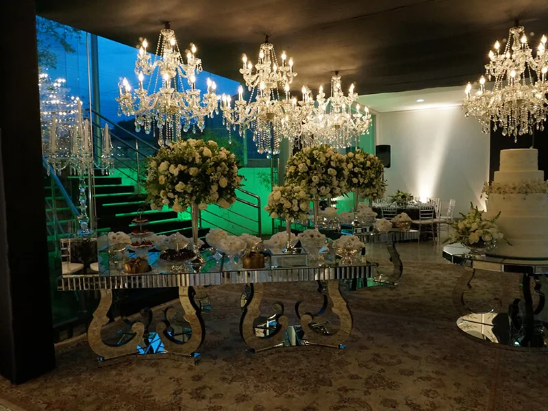 Jardim do Green Place com estrutura para evento empresarial